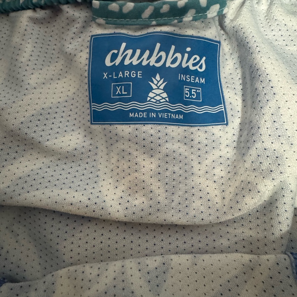 chubbies Green Gradient Patterned Swim Trunks - Picture 12 of 15
